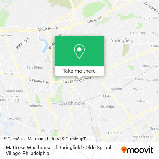 Mattress Warehouse of Springfield - Olde Sproul Village map