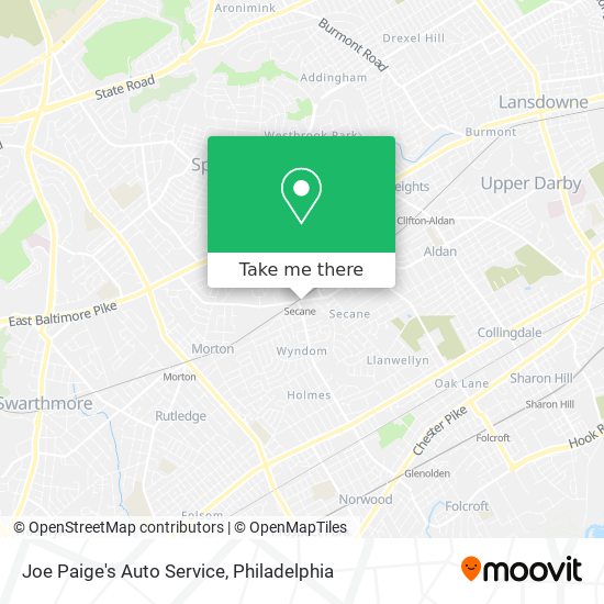 Joe Paige's Auto Service map