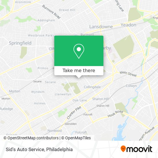 Sid's Auto Service map