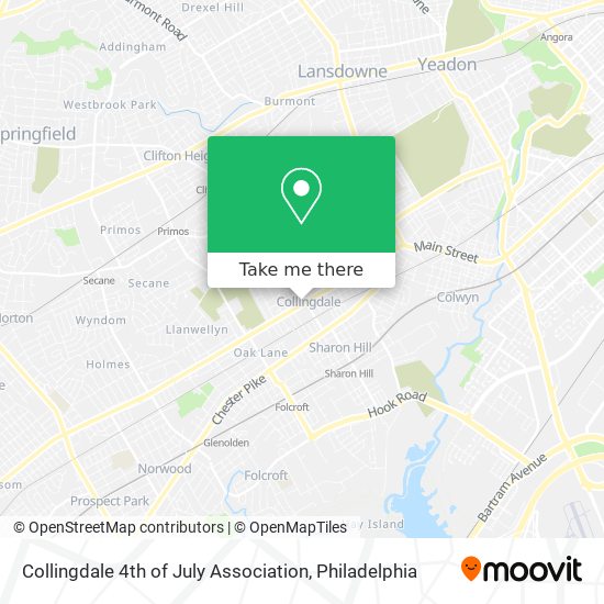 Mapa de Collingdale 4th of July Association