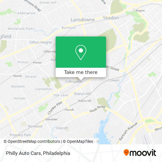 Mapa de Philly Auto Cars