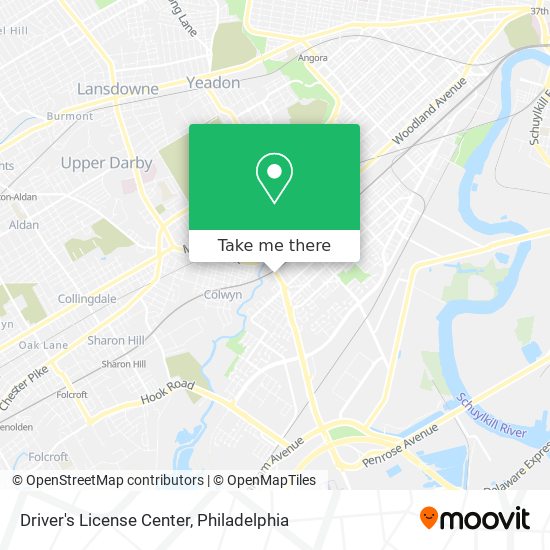 Driver's License Center map