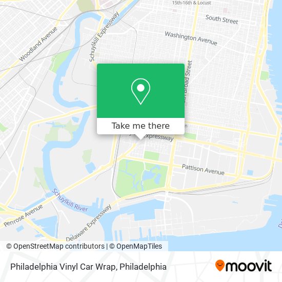 Mapa de Philadelphia Vinyl Car Wrap