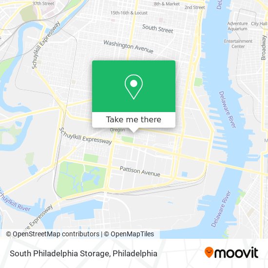 Mapa de South Philadelphia Storage