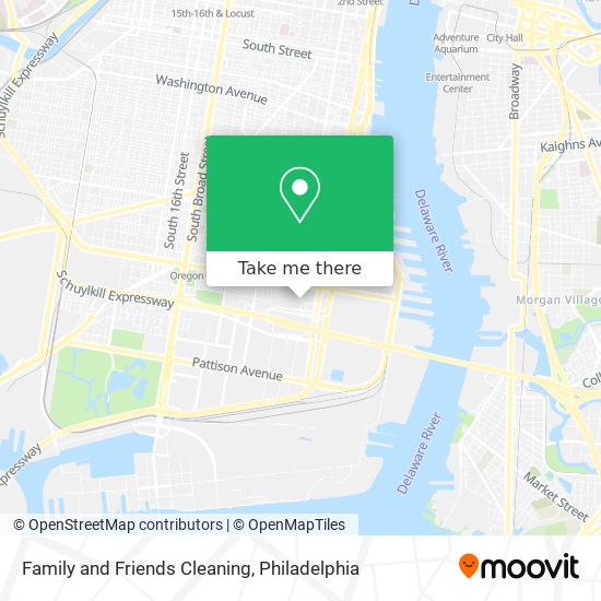 Family and Friends Cleaning map