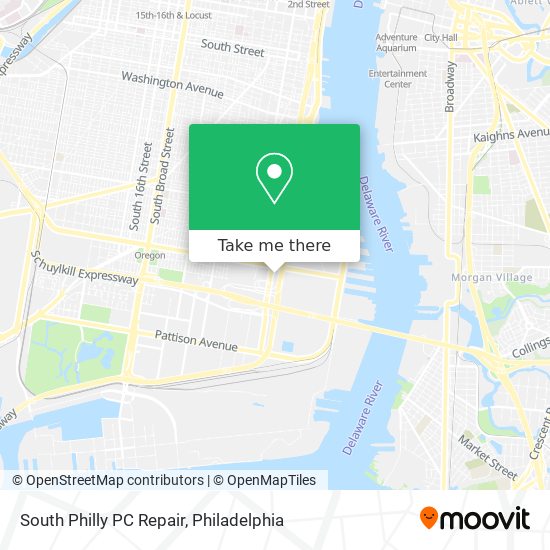 Mapa de South Philly PC Repair