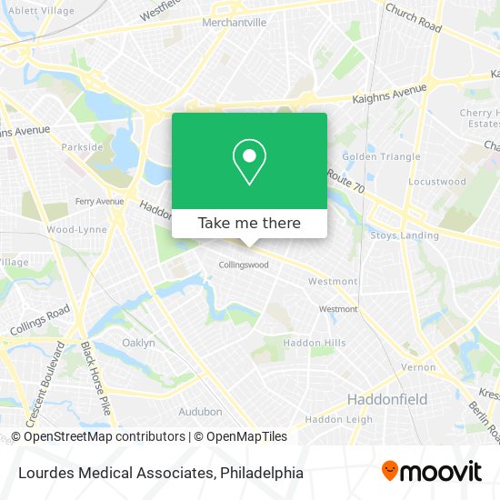 Lourdes Medical Associates map