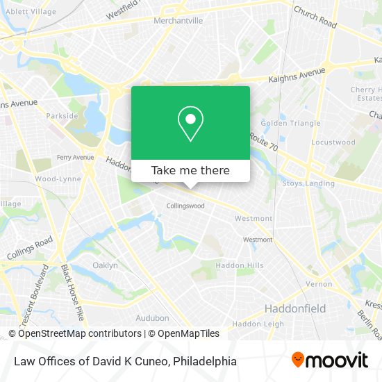 Law Offices of David K Cuneo map