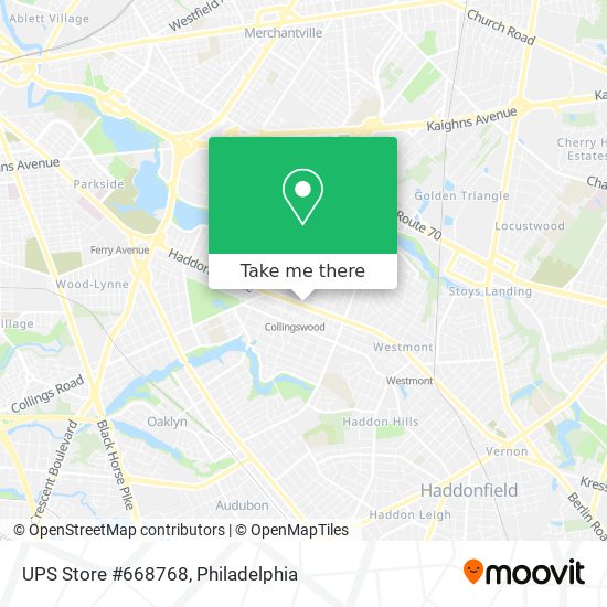 Mapa de UPS Store #668768