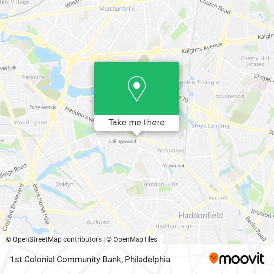 1st Colonial Community Bank map