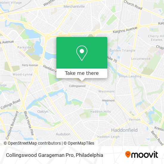 Mapa de Collingswood Garageman Pro