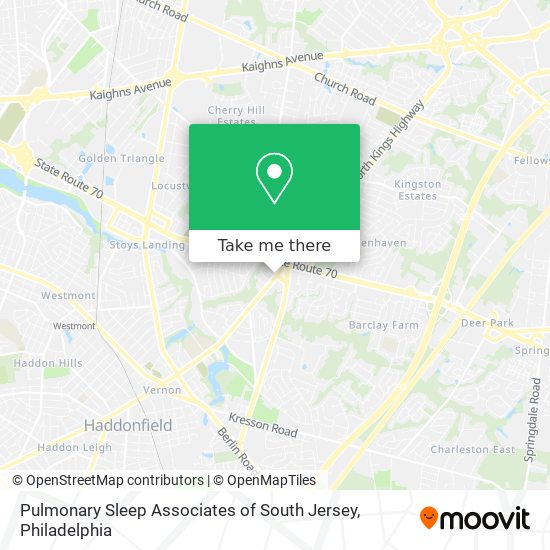 Mapa de Pulmonary Sleep Associates of South Jersey