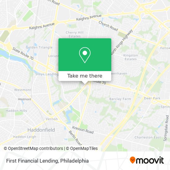 First Financial Lending map