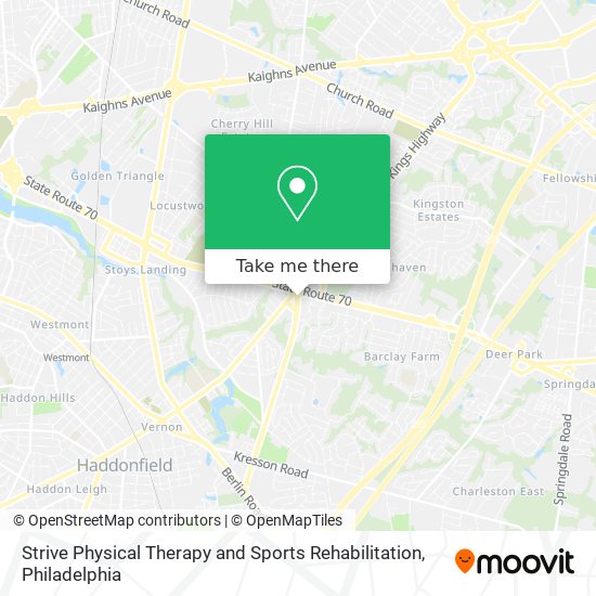 Mapa de Strive Physical Therapy and Sports Rehabilitation