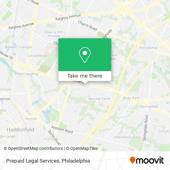 Prepaid Legal Services map