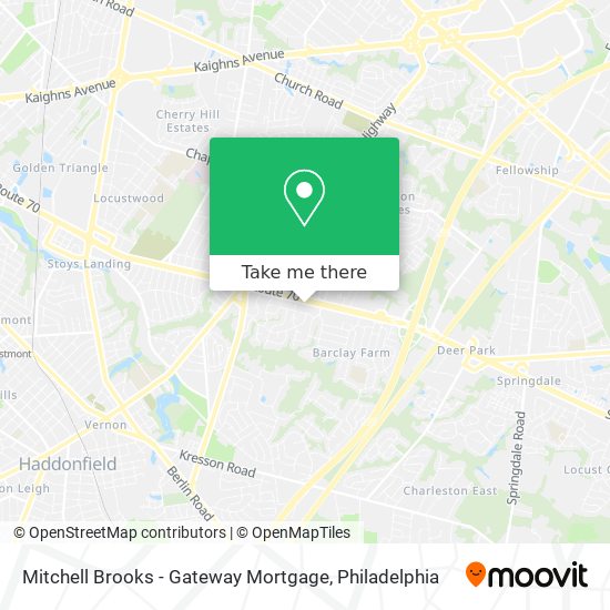 Mitchell Brooks - Gateway Mortgage map