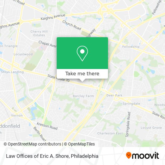 Mapa de Law Offices of Eric A. Shore