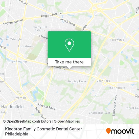 Kingston Family Cosmetic Dental Center map