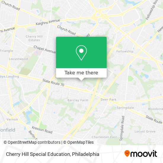 Cherry Hill Special Education map