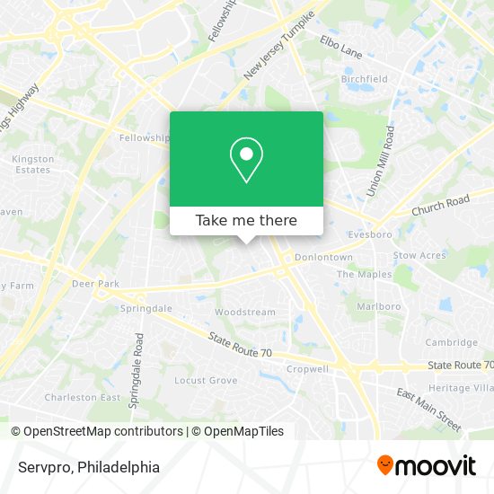 Servpro map