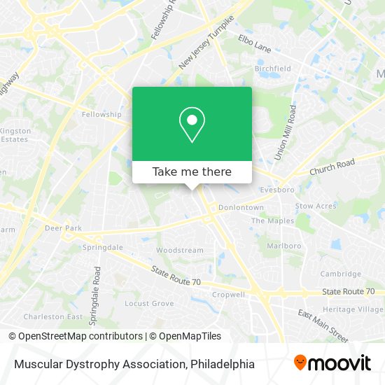 Mapa de Muscular Dystrophy Association