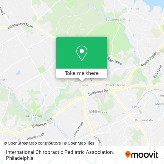 Mapa de International Chiropractic Pediatric Association