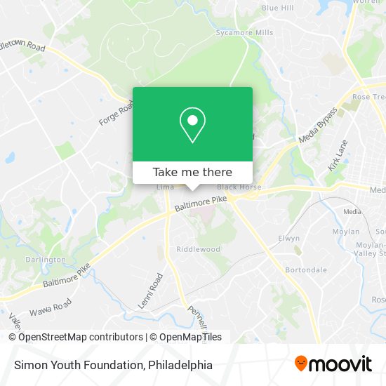 Simon Youth Foundation map
