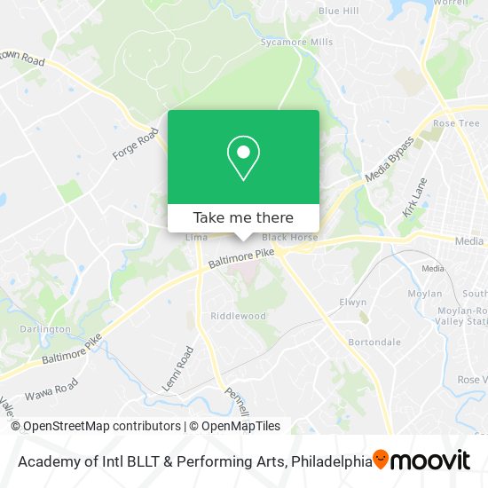 Academy of Intl BLLT & Performing Arts map