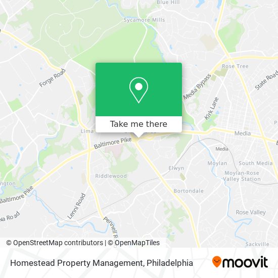 Homestead Property Management map