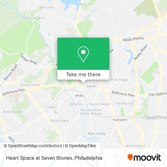 Heart Space at Seven Stones map