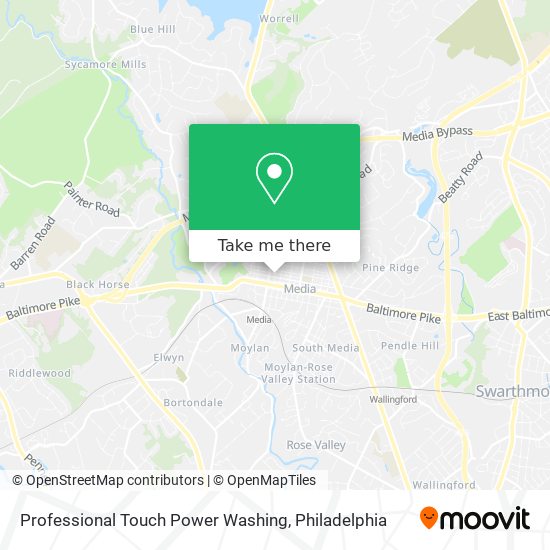 Professional Touch Power Washing map