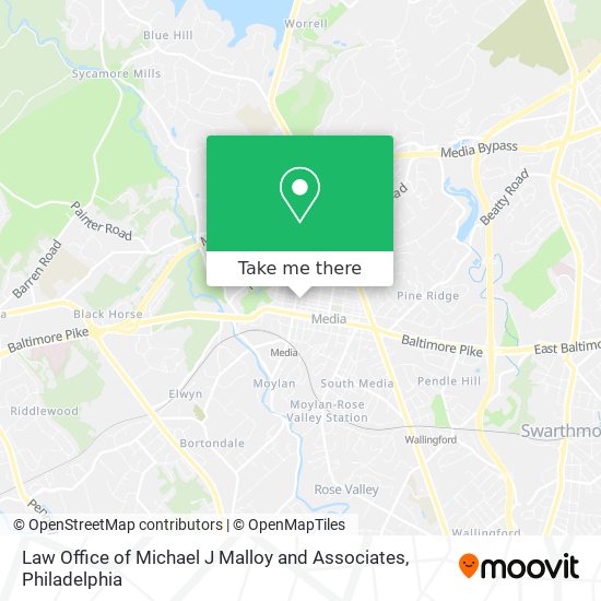 Mapa de Law Office of Michael J Malloy and Associates