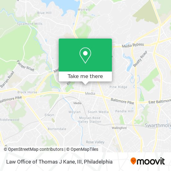Mapa de Law Office of Thomas J Kane, III