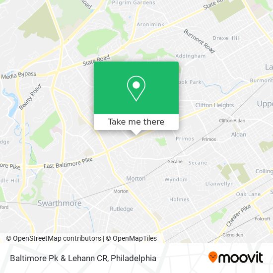 Baltimore Pk & Lehann CR map