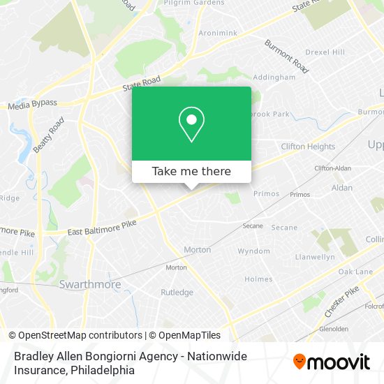 Mapa de Bradley Allen Bongiorni Agency - Nationwide Insurance