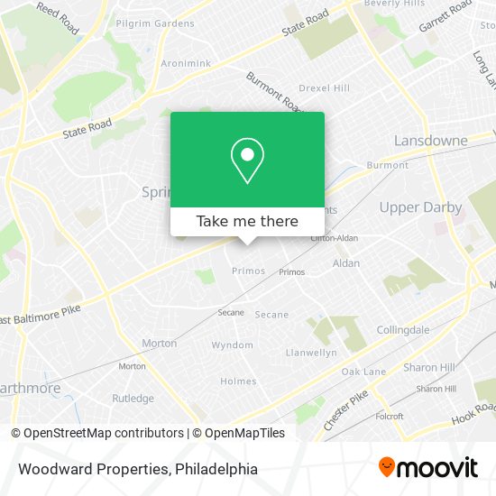 Woodward Properties map