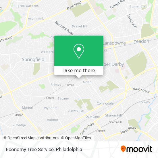 Mapa de Economy Tree Service