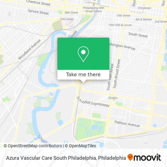 Mapa de Azura Vascular Care South Philadelphia