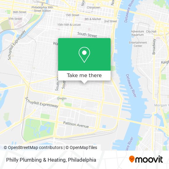 Mapa de Philly Plumbing & Heating