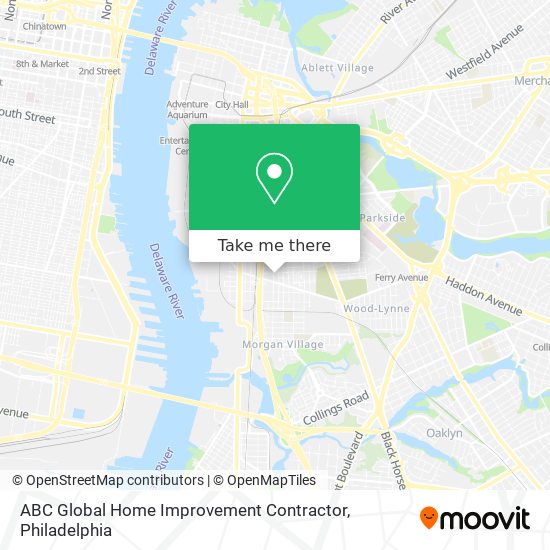 ABC Global Home Improvement Contractor map