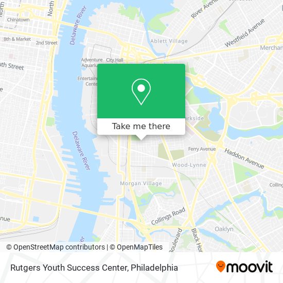 Rutgers Youth Success Center map