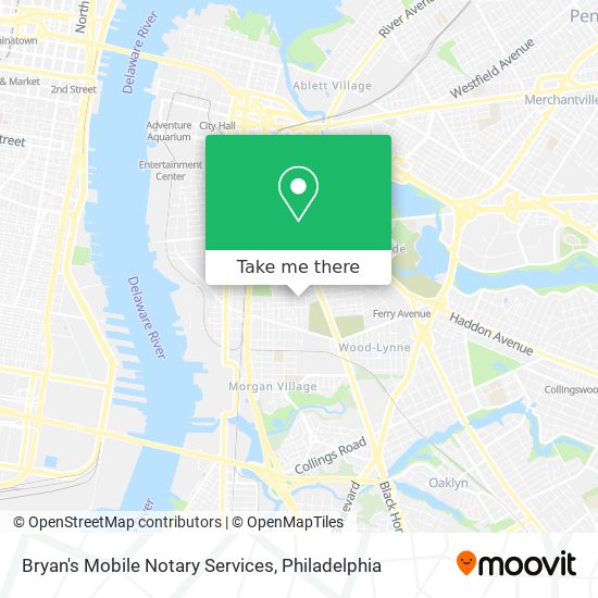 Bryan's Mobile Notary Services map