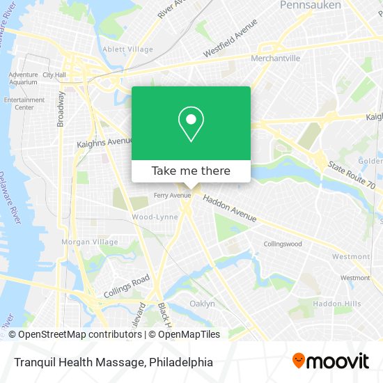 Tranquil Health Massage map