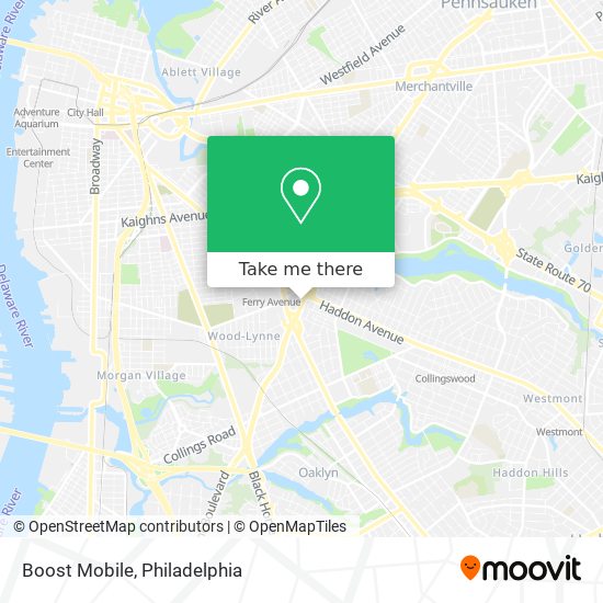 Mapa de Boost Mobile