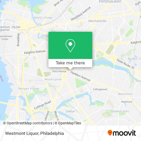 Westmont Liquor map
