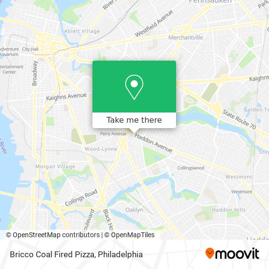 Bricco Coal Fired Pizza map