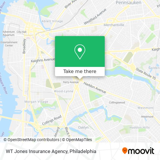 Mapa de WT Jones Insurance Agency