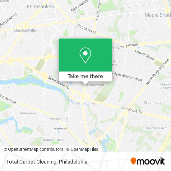 Total Carpet Cleaning map
