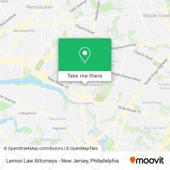 Lemon Law Attorneys - New Jersey map