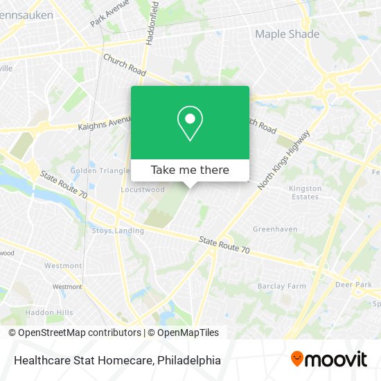 Healthcare Stat Homecare map